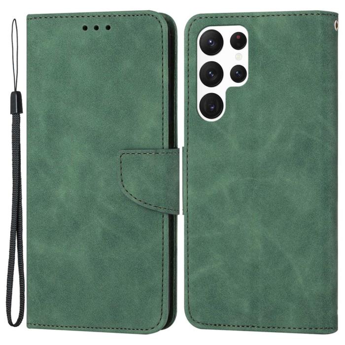 Bild 1, Samsung Galaxy S23 Ultra Fodral Läder Grön