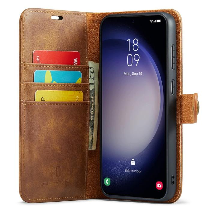 Bild 2, DG.MING Galaxy S25 Plus 2in1 Magnet Fodral / Skal Brun