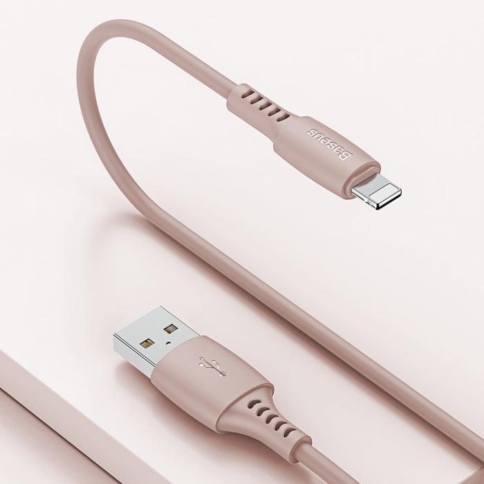 Bild 4, Baseus 1.2m Lightning Kabel 2.4A - Rosa