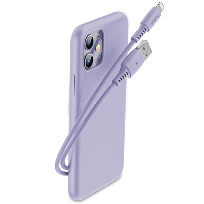 Bild 4, Baseus 1.2m Lightning Kabel 2.4A - Lila