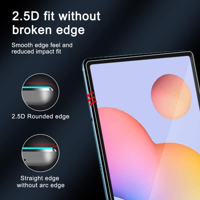 Bild 4, Samsung Galaxy Tab S7 Plus / Tab S8 Plus / Tab S7 FE Skärmskydd Härdat Glas