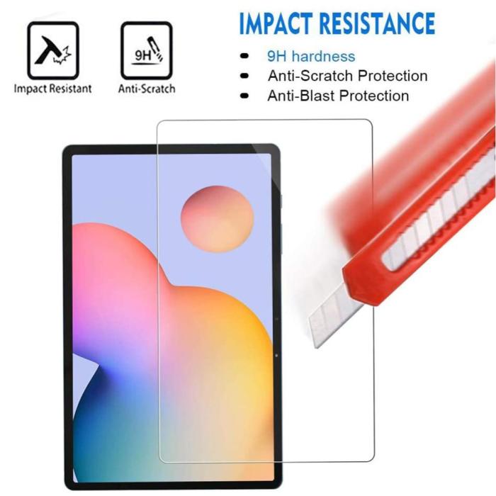 Bild 5, Samsung Galaxy Tab S7 Plus / Tab S8 Plus / Tab S7 FE Skärmskydd Härdat Glas