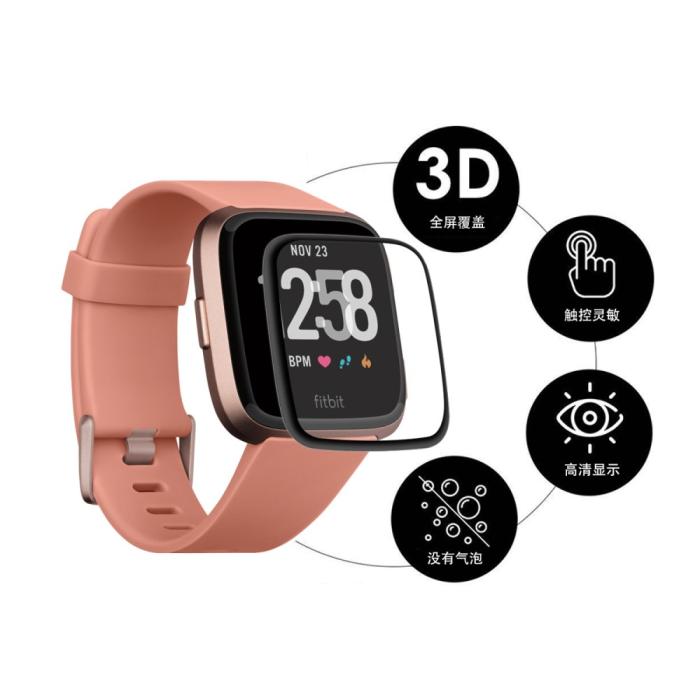 Bild 2, HAT PRINCE Heltäckande Skärmskydd Till Fitbit Versa 3/Fitbit Sense