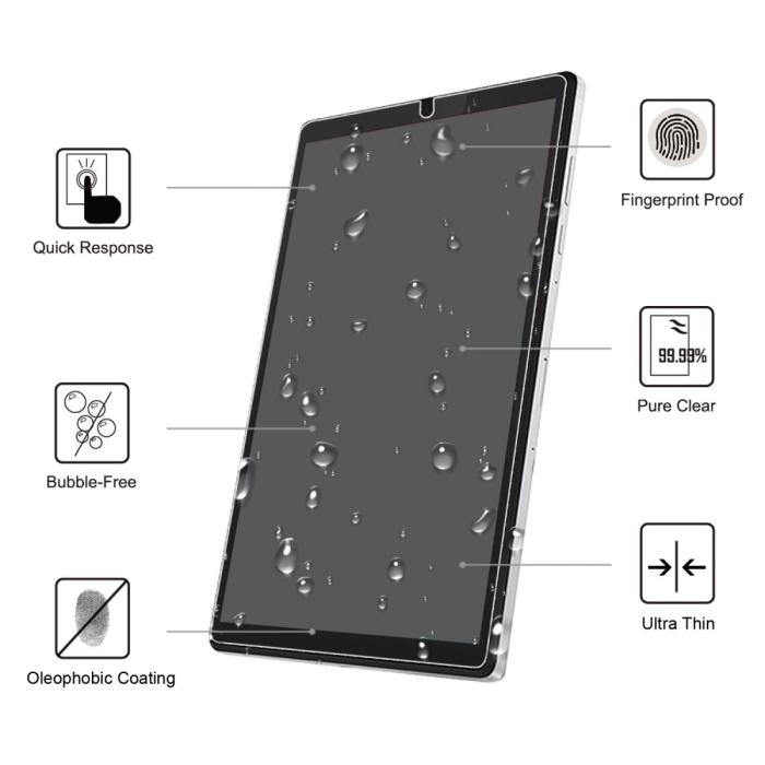 Bild 2, Lenovo Tab M10 HD (2nd Gen) - Heltäckande Skärmskydd I Härdat Glas