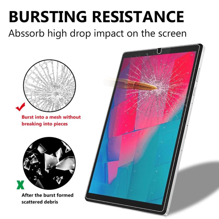 Bild 3, Lenovo Tab M10 HD (2nd Gen) - Heltäckande Skärmskydd I Härdat Glas