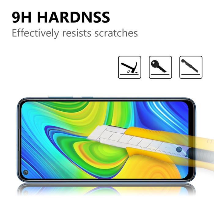 Bild 3, Xiaomi Redmi Note 9T / Redmi Note 9 - Heltäckande Premium Skärmskydd