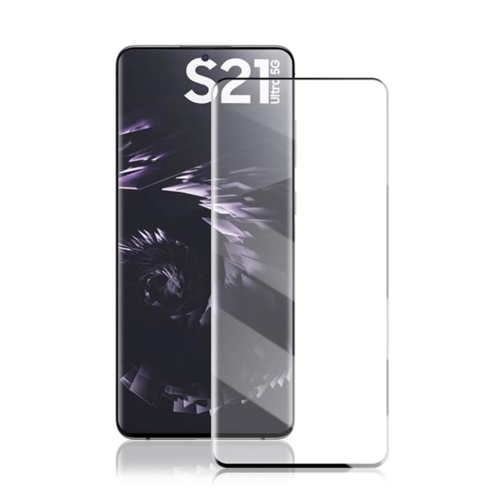 Bild 2, Samsung Galaxy S21 Ultra - AMORUS Heltäckande Skärmskydd I Härdat Glas