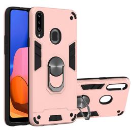 Samsung Galaxy A20s - Ring Skal - Roséguld