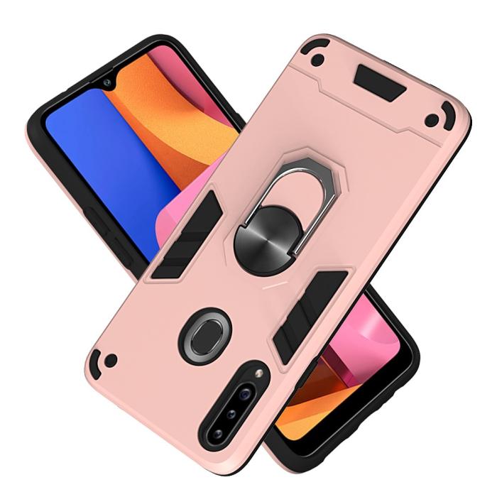 Bild 2, Samsung Galaxy A20s - Ring Skal - Roséguld