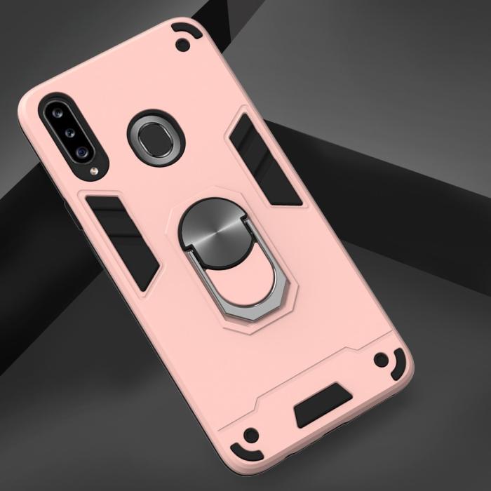 Bild 4, Samsung Galaxy A20s - Ring Skal - Roséguld