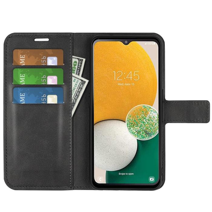 Bild 2, Samsung Galaxy A14 4G/5G Fodral Läder Svart