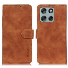 KHAZNEH Motorola Moto G56 5G Fodral L&auml;der Brun