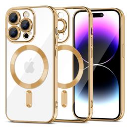 Tech-Protect iPhone 15 Pro Max Skal MagSafe MagShine Guld