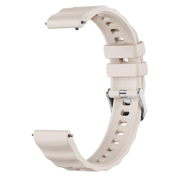 Bild 2, Klockarmband 18 mm Quick Release Wave Silikon Starlight