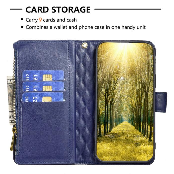 Bild 3, Motorola Moto G84 5G Fodral Multifunktionell Diamond Blå
