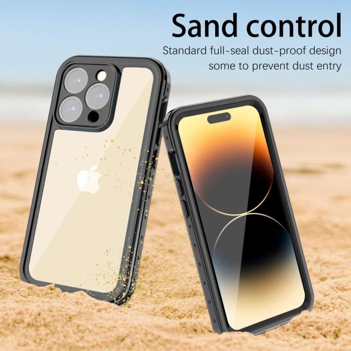 Bild 4, REDPEPPER iPhone 14 Pro Max Skal 360 Vattentätt IP68 Svart