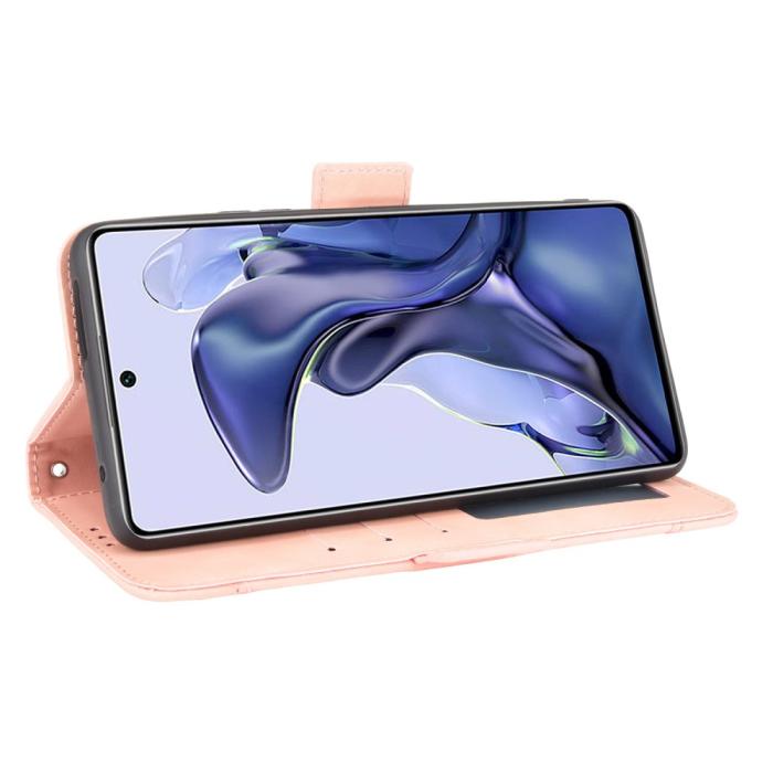 Bild 5, Xiaomi 11T / 11T Pro Fodral Med Avtagbart Kortfodral Ljus Rosa
