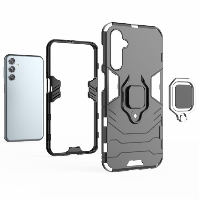 Bild 4, Samsung Galaxy S23 FE Skal Hybrid Armor Ring Röd