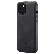 DG.MING iPhone 15 Skal L&auml;derbelagt Svart
