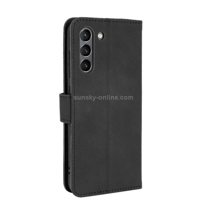 Bild 3, Samsung Galaxy S21 FE Fodral Skin Touch Läder Svart
