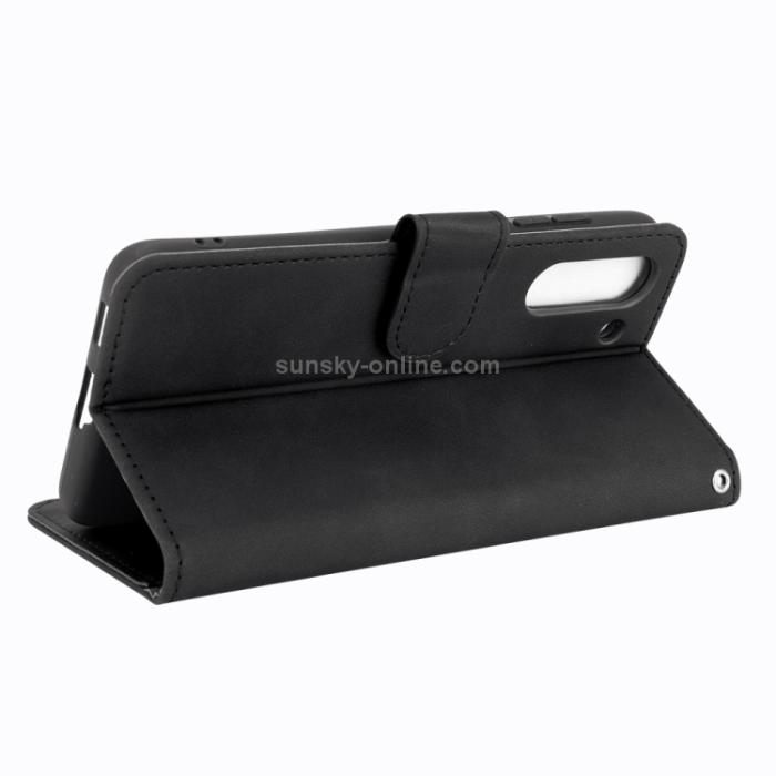Bild 5, Samsung Galaxy S21 FE Fodral Skin Touch Läder Svart