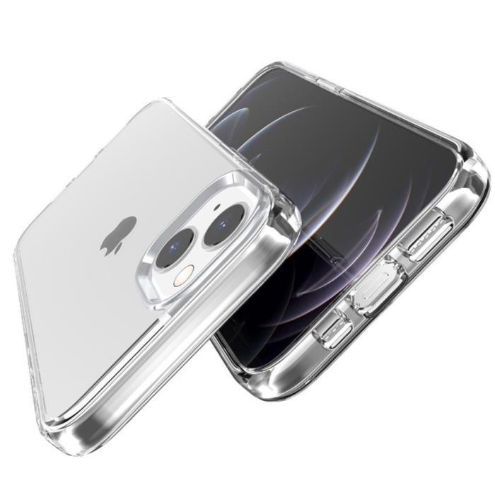 Bild 6, iPhone 15 Skal Hybrid Transparent Rosa