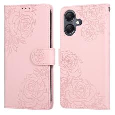 Samsung Galaxy A07 Fodral Med Tryck Blommor Ros&eacute;guld
