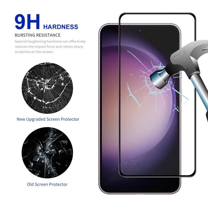 Bild 2, 2-Pack Samsung Galaxy A55 Skärmskydd i Härdat Glas Heltäckande