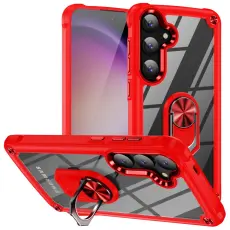 Samsung Galaxy S24 Plus Skal Shockproof Ring Hybrid R&ouml;d