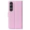 Sony Xperia 1 VI Fodral Litchi Läder Ljus Rosa