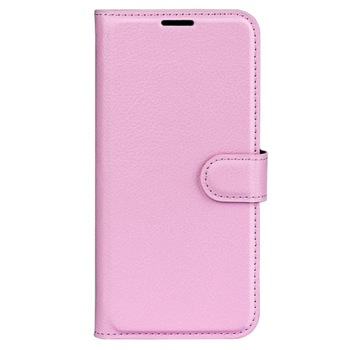 Bild 5, Sony Xperia 1 VI Fodral Litchi Läder Ljus Rosa