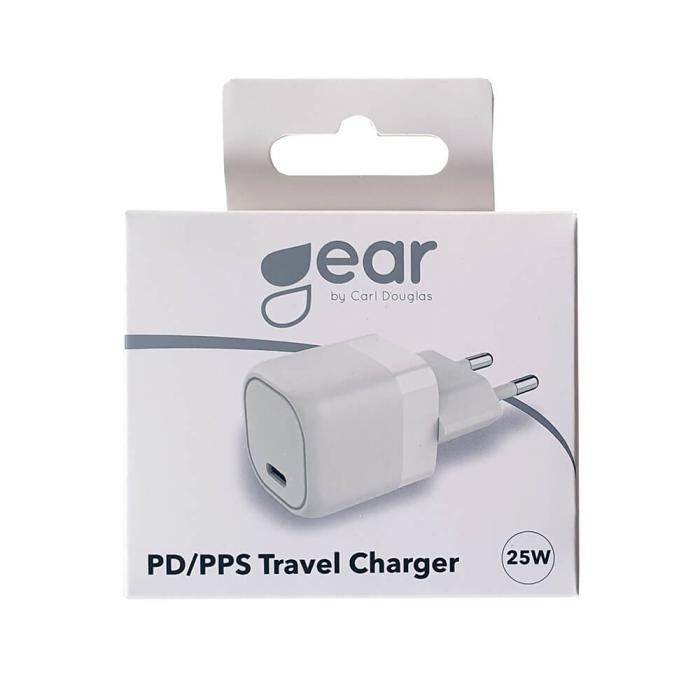 Bild 2, GEAR 25W Väggladdare PD PPS USB-C Vit