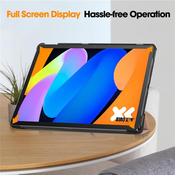 Bild 5, Lenovo Idea Tab Fodral Tri-Fold Läder Roséguld