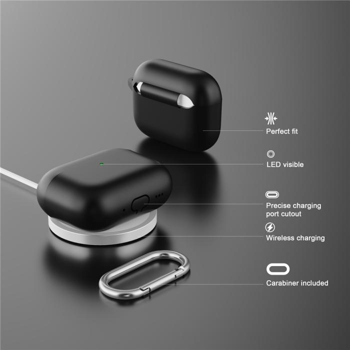 Bild 3, AirPods Pro 3 Skal Med Karbinhake Silikon Orange