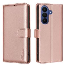 BINFEN Samsung Galaxy S26 Fodral RFID L&auml;der Ros&eacute;guld