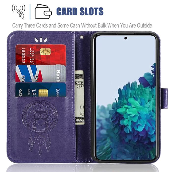 Bild 5, Samsung Galaxy S22 Plus Fodral Owl Dreamcatcher Lila