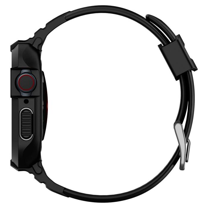 Bild 5, Spigen Apple Watch 44/45 mm Skal/Armband Rugged Armor 'Pro' Svart