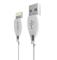 Dudao 2m Lightning Kabel 2.4A - Vit