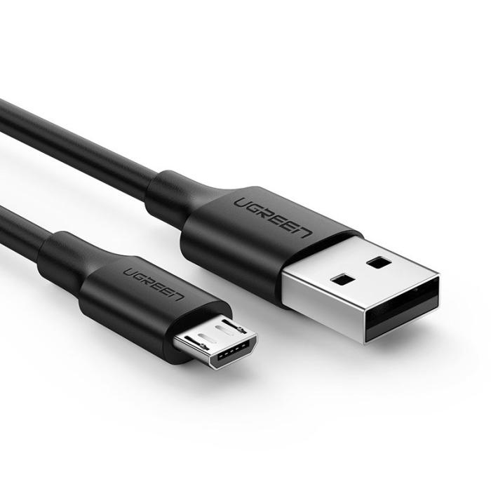 Bild 2, Ugreen 1m Micro USB 2A - Svart