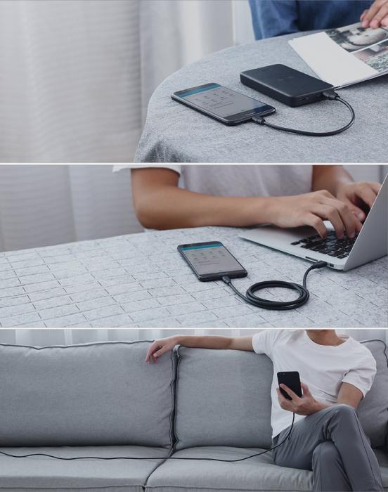 Bild 5, Ugreen 1m Micro USB 2A - Svart