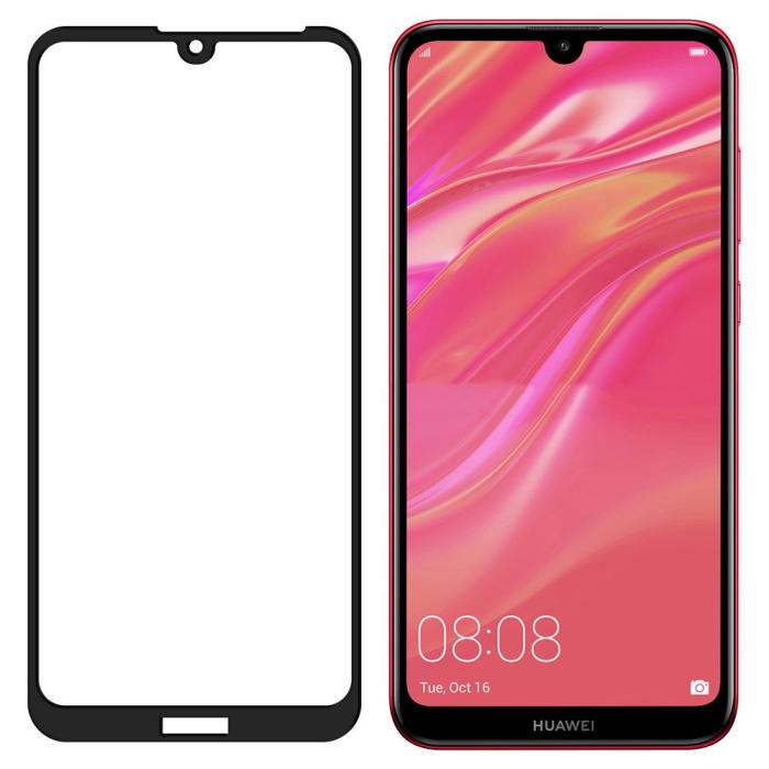 Bild 2, Huawei Y6/Y6s (2019) - Heltäckande Härdat Glas