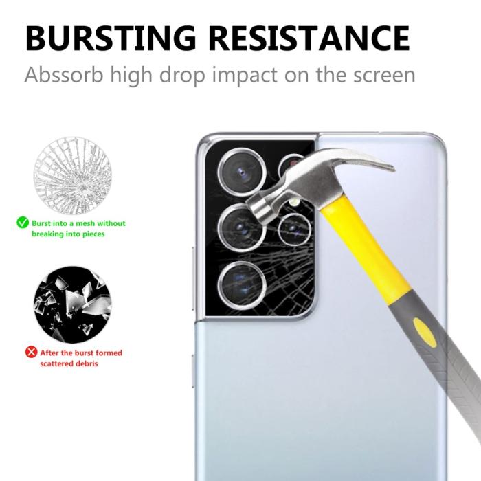 Bild 2, Samsung Galaxy S21 Ultra - Premium Linsskydd I Härdat Glas