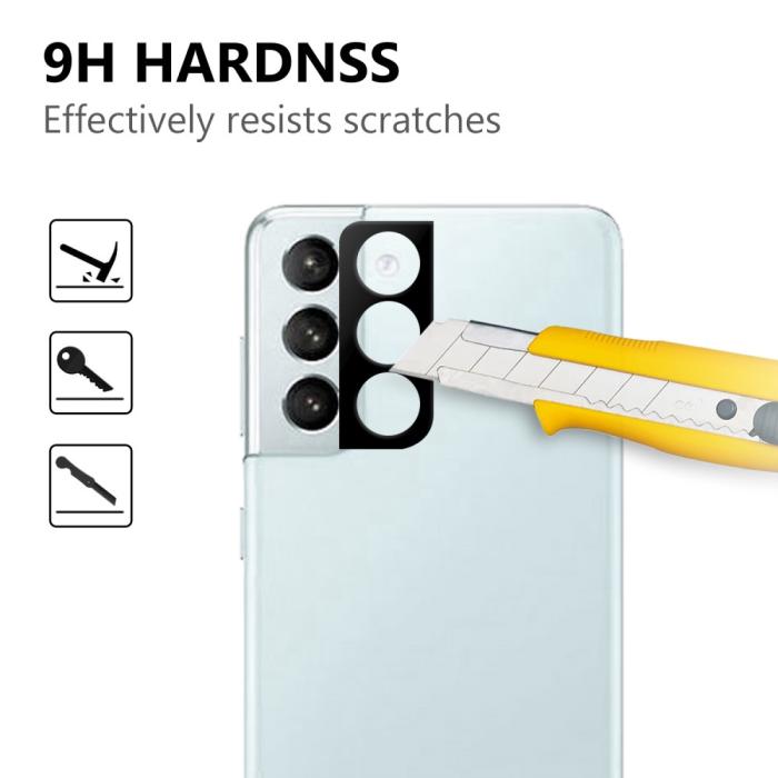 Bild 3, Samsung Galaxy S21 Plus - Premium Linsskydd I Härdat Glas