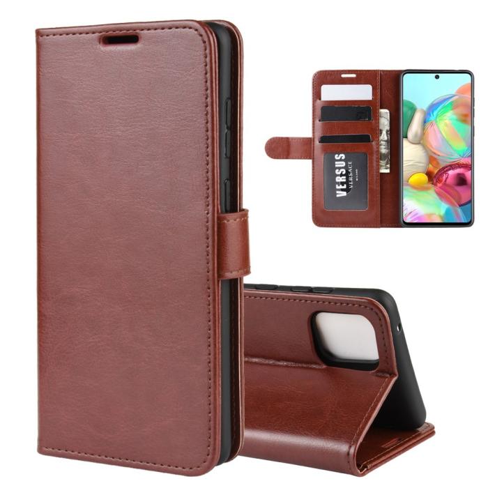 Bild 2, Samsung Galaxy Note 10 Lite - Crazy Horse Plånboksfodral - Brun