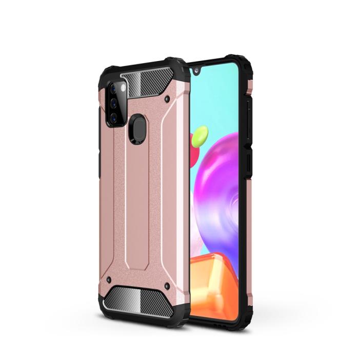 Bild 1, Samsung Galaxy A21s - Hybrid Armor Skal - Roséguld