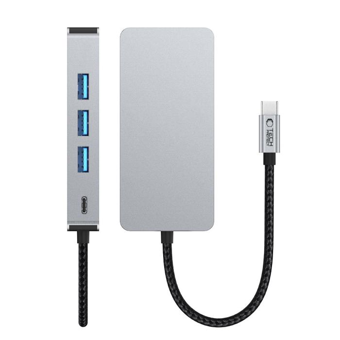 Bild 6, Tech-Protect 9in1 USB-C Hub - USB-C/USB 3.0/2.0/HDMI/SD/TF/RJ45
