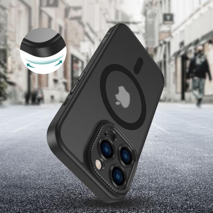 Bild 2, Tech-Protect iPhone 16 Pro Skal MagSafe MagCam Matt Svart