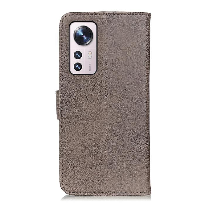 Bild 3, KHAZNEH Xiaomi 12 Pro Fodral Läder Khaki