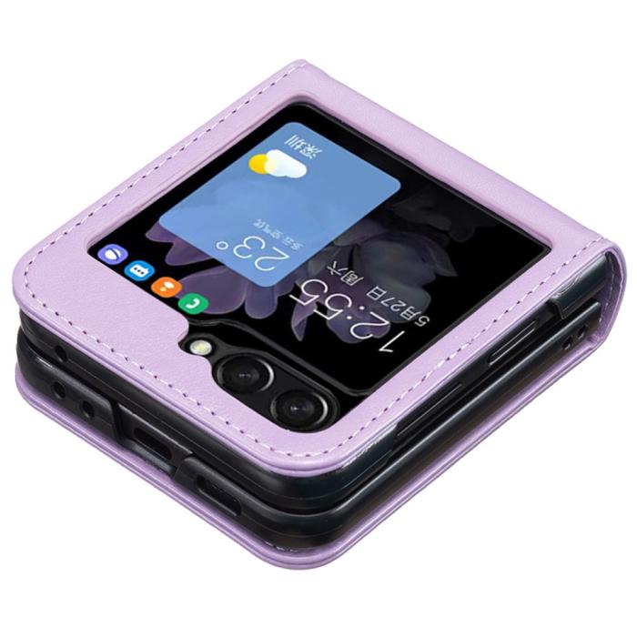 Bild 5, Galaxy Z Flip 6 / 7 FE Skal Fjäril Textur Lila