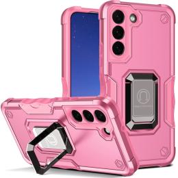 Samsung Galaxy S23 Skal Shockproof Ring Hybrid Rosa